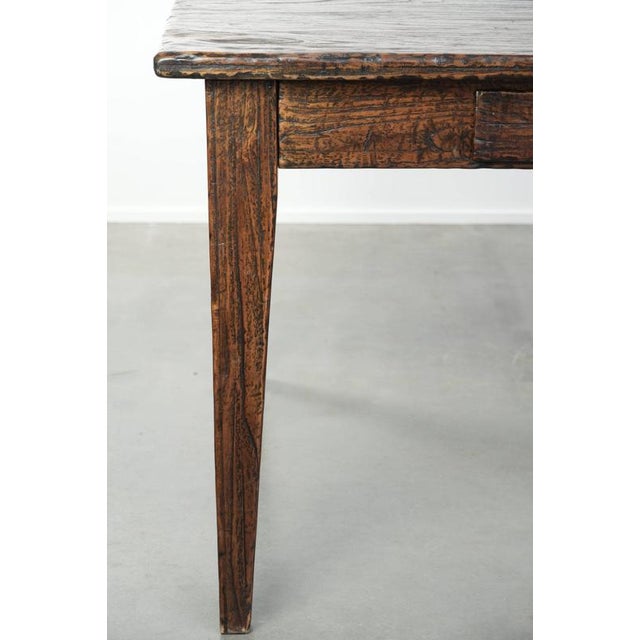 Large Farmhouse Dining Table in Atmospheric Elm For Sale - Image 12 of 13