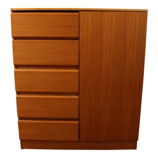 Mid-Century Danish Modern Teak Gentleman's Chest/Dresser For Sale