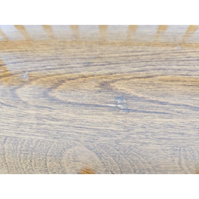 Ethan Allen Heirloom Maple Bench - Two Seats For Sale - Image 11 of 12