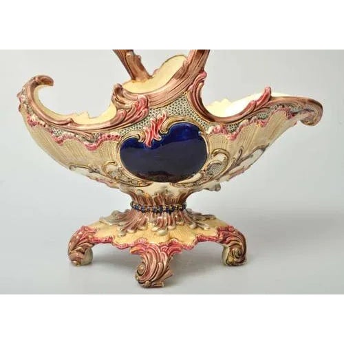 Austrian Eichwald Faience Serving Dish For Sale - Image 5 of 8