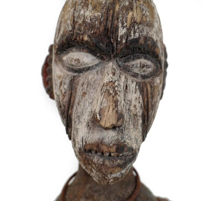 Early 20th Century Antique African Igbo Double Face Headdress For Sale - Image 5 of 9