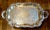 Silver Large Ornate Silver Serving Tray With Handles For Sale - Image 8 of 11