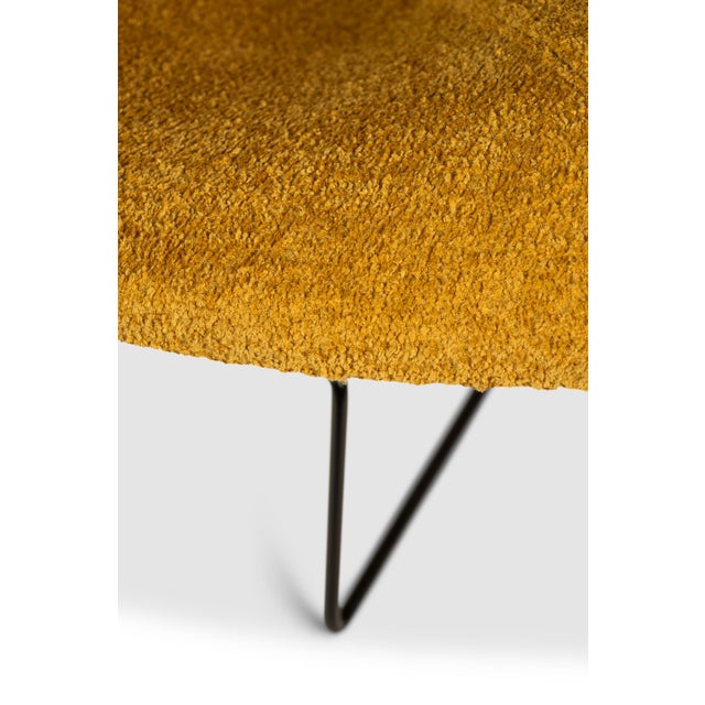 Mid-Century Modern Early Authentic Bird Lounge Chair W/ Matching Ottoman in Bouclé Attributed to Harry Bertoia for Knoll, Usa, C. 1960's For Sale - Image 17 of 18
