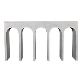 NOIR Bridge Console, White Wash For Sale