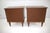 1960s Mid Century Modern Pair Walnut Night Stands For Sale - Image 4 of 9