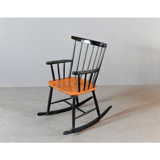Mid Century Rocking Chair By Ilmari Tapiovaara Circa 1950s - Solid Beech seat and frame - By Ilmari Tapiovaara - Finnish ~...