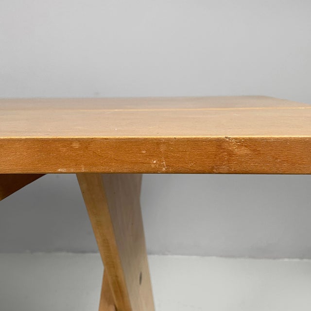 Brown Italian Modern Wood Crate Dining Table by Gerrit Rietveld for Cassina, 1980s For Sale - Image 8 of 18