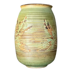Vintage Boho Signed Studio Pottery Vase