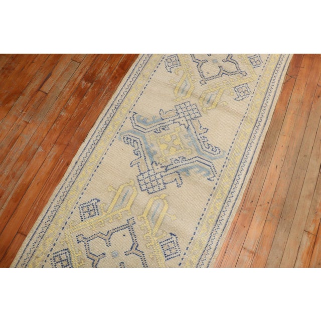 Long Antique Oushak Runner - 2'5" x 27'3" For Sale - Image 10 of 10
