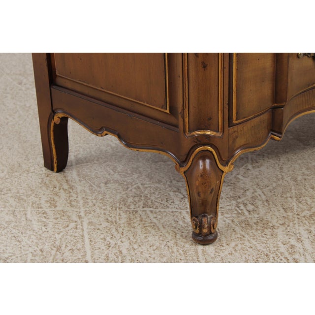 Vintage French Provincial Mahogany Marble Top Dresser For Sale - Image 12 of 18