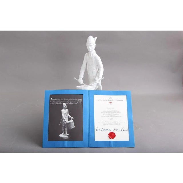 White Drummer Boy Figurine by J. Bromley for Bing & Grondahl, 1970s For Sale - Image 8 of 11