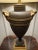 Mid 20th Century Neoclassical Basalt With Gilt Rams Heads Lamp For Sale - Image 5 of 6