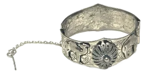 Tribal Moroccan Khasma & Camel Vintage Cuff Bracelet