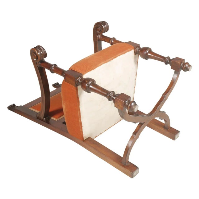 Vintage Carved Renaissance Throne Armchair from Bonciani For Sale - Image 4 of 10