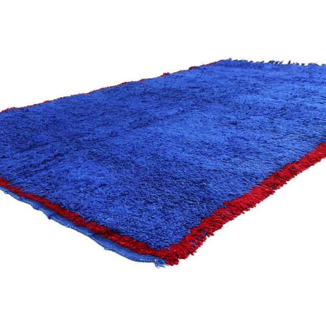 21877 Vintage Beni Mrirt Moroccan Rug, 05'07 x 09'01. The Quiet Expanse: A Vintage Beni M'Guild Moroccan Masterpiece of...