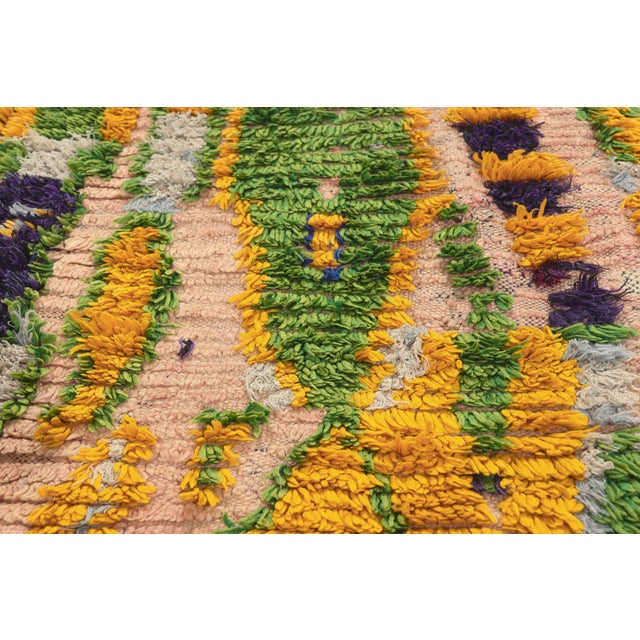Late 20th Century Vintage Azilal Moroccan Rug, 03'02 X 05'07 For Sale - Image 5 of 10