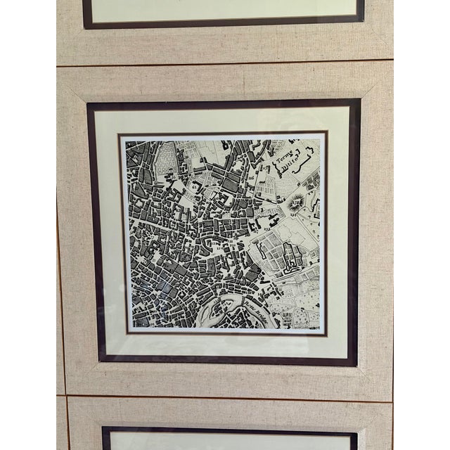 Wood Monumental Framed Map of Rome — Grand Tour Style Architectural Wall Art For Sale - Image 7 of 12