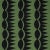 Abstract Schumacher x Drusus Tabor Dagger Stripe Fabric in Black on Green For Sale - Image 3 of 4