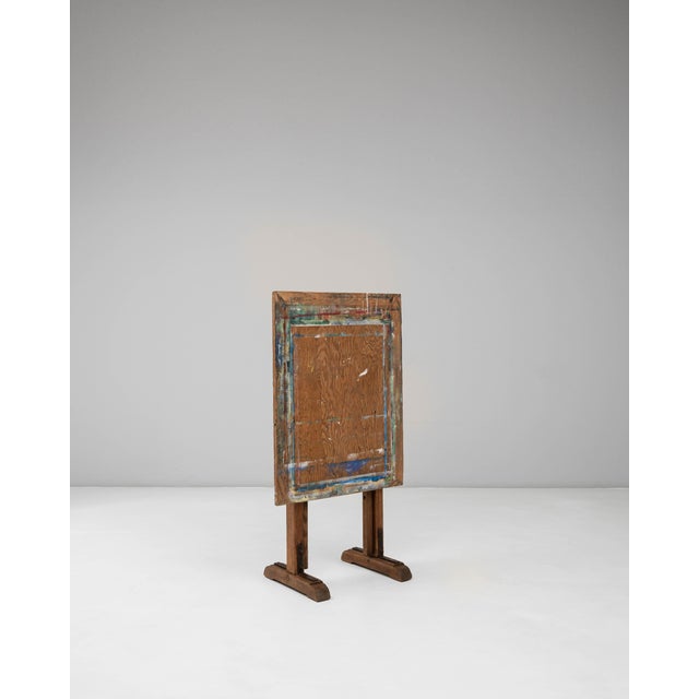 Brown 20th Century French Wooden Artist's Easel with Adjustable Tilt For Sale - Image 8 of 18