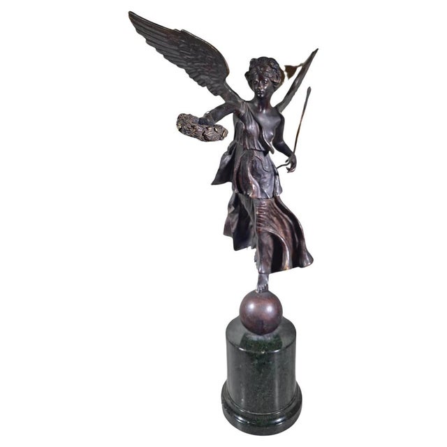 Bronze Sculpture Winged Victory of the Grand Tour Era, 1860s For Sale - Image 16 of 16