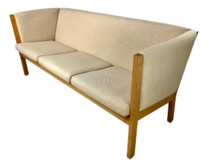 Danish GE-285 Jubilee Sofa in Oak and Fabric by Hans J. Wegner for Getama, 2000s