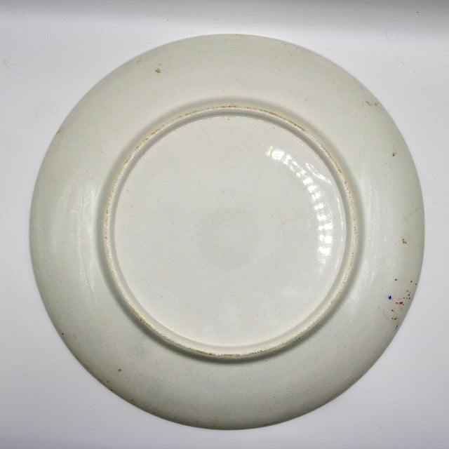 Antique 10" r.k. Beck Sporting Hound Porcelain Cabinet Plate - Circa 1910 For Sale - Image 11 of 12