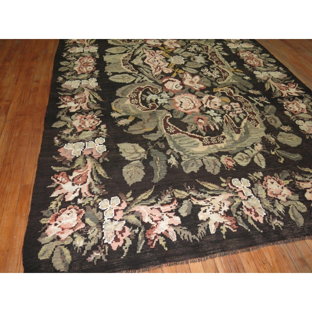 Vintage Besserabian Kilim - 5' x 12' For Sale In New York - Image 6 of 6