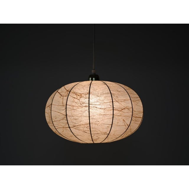 Mid-Century Beige Marbled Cocoon Pendant by Castiglioni, Italy, 1960s For Sale - Image 15 of 16