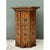 Chestnut Vintage Geometric Inlay Wood Side Table For Sale - Image 8 of 12