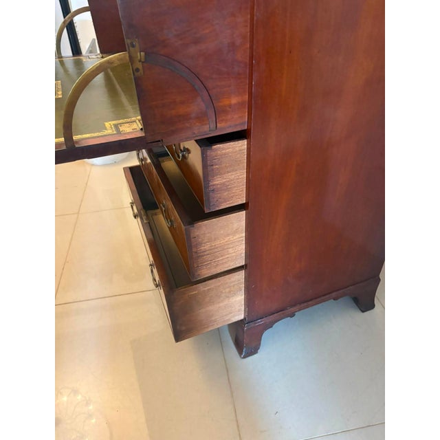 Antique Georgian Astragal Glazed Mahogany Bookcase with Secretaire from Gillows, 1780s For Sale - Image 13 of 18