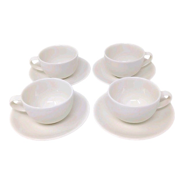 Arabia Finland 24h Cups Saucers Demitasse Espresso Turkish Coffee Scandi Set of 4 - 8 pcs For Sale