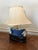 Vintage Blue & White Table Lamp For Sale - Image 11 of 15