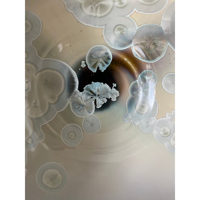 Contemporary Bill Campbell Crystalline Glazed Bowl Handcrafted in 2016 For Sale - Image 3 of 12