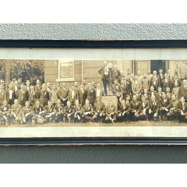 Off-white Vintage 1919 Reunion Photo For Sale - Image 8 of 12