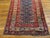 1900s Navy Geometric Tribal Antique Persian Kurdish Rug 3'11" X 9'7" Knotted Wool Carpet For Sale In New York - Image 6 of 9