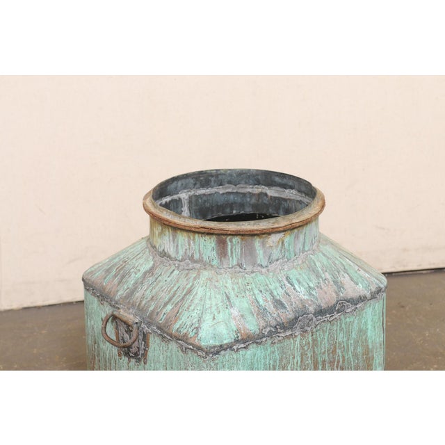 French French Vintage Copper Vessel W/ Great Patina For Sale - Image 3 of 13