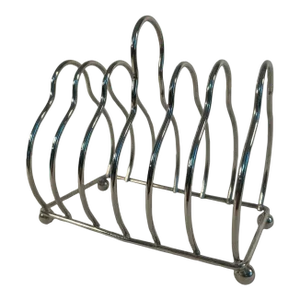 Vintage Silverplated English Toast Rack With Six Slots