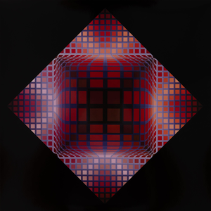 Victor Vasarely, DELL 2, Etching