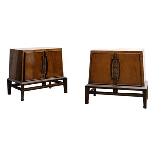 Genova Mid Century Nightstands, a Pair For Sale