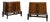 Genova Mid Century Nightstands, a Pair For Sale