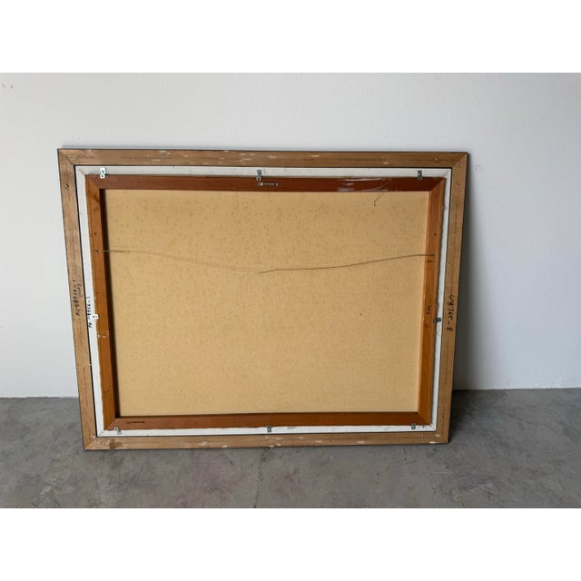 1979 Vintage “Ducks Over Marshland” Landscape Oil Painting by Little, Framed For Sale - Image 12 of 12