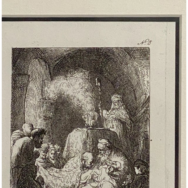 Italian Rembrandt Etching #8, by Francesco Novelli For Sale - Image 3 of 5