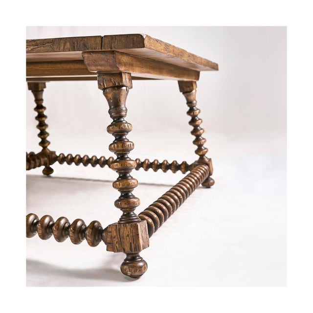 Bobbin-Turned Rustic Cocktail Table For Sale - Image 9 of 9