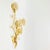 Large Mid-Century Gilt Brass & Crystal Flower Shape Wall Lights from Palwa, Germany, 1960s, Set of 2 For Sale - Image 4 of 11