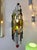 1970s Large Pair of Hammered Glass Wrought Iron Sconces by Longobard, Italy. 1970s For Sale - Image 5 of 15