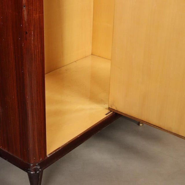 Mid 20th Century Italian Wardrobe in Wood Veneer, 1950s For Sale - Image 5 of 16