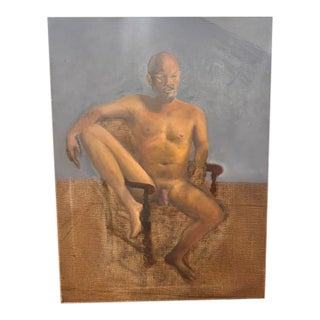 Steven Seated by Kathleen Varadi, 2025 Oil on Canvas For Sale