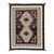 Handmade Southwestern Modern Navajo Wool Area Rug in Charcoal, Slate, and Red For Sale