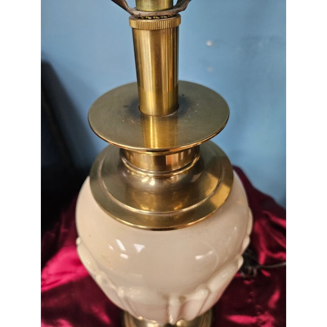 Stiffel Vintage Stiffel Lenox Brass Lamp For Sale - Image 4 of 10