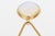 Modern Charles Allen Gold Plated Pendant Necklace With Large Glass Blue Opalescent Stone, 1980's For Sale - Image 3 of 10